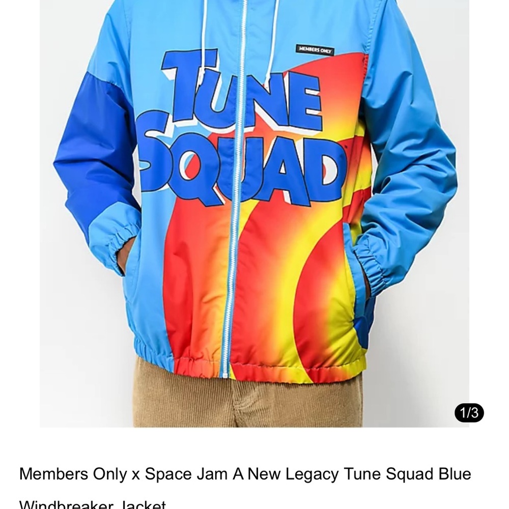 LIKE NEW Members Only x Toon Squad Windbreaker